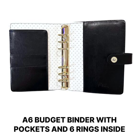 Budget Binder, Cash Envelope System Binder, Laminated Cash Envelopes, A6 Binder - Picture 4 of 9